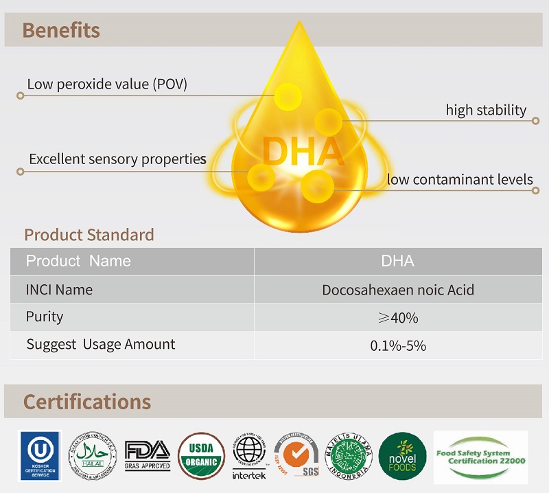 فوائد حمض الدوكوساهيكسانويك في تركيبات مستحضرات التجميل
